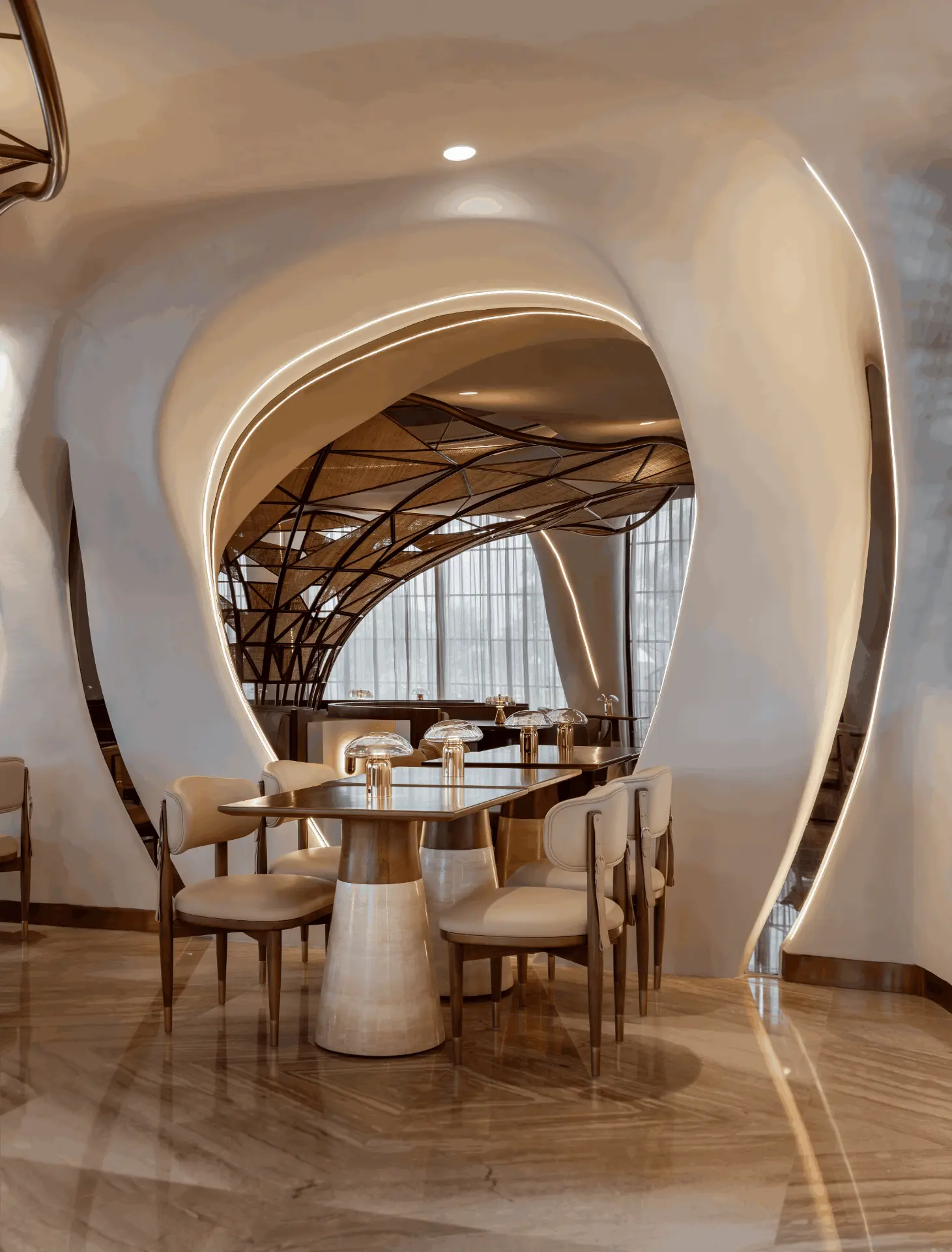 Private dining room at Falwa